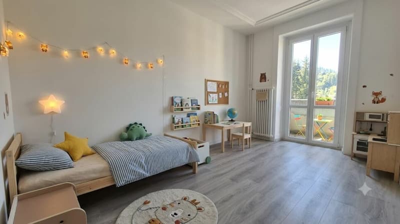 Magnifique appartement de 3 pièces entièrement rénové avec balcon - Le Locle (10)