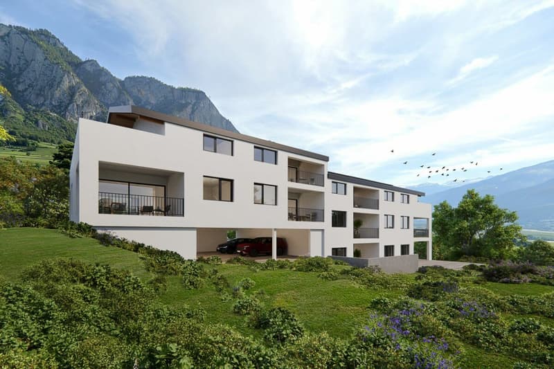Attique de 4.5 pcs au sud avec vue dégagée et grande terrasse (4)