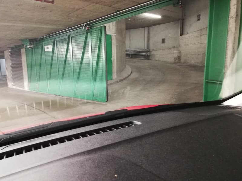 Entrée Niveau 0, porte électrique