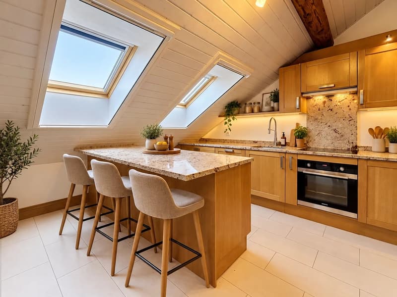 Appartement de charme sous les toits ? Au coeur du Vieux Meyrin (2)
