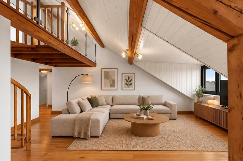 Appartement de charme sous les toits ? Au coeur du Vieux Meyrin (1)