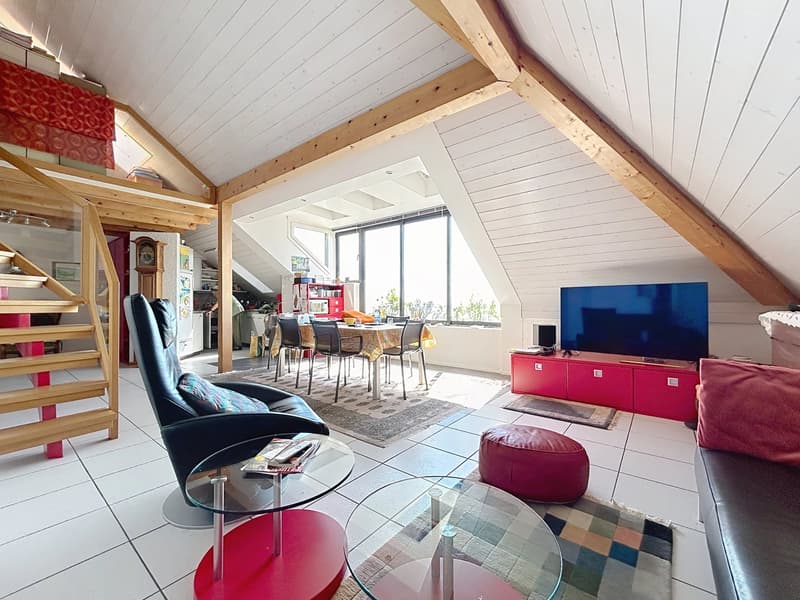 Appartement avec vue panoramique sur le lac et les alpes (5)