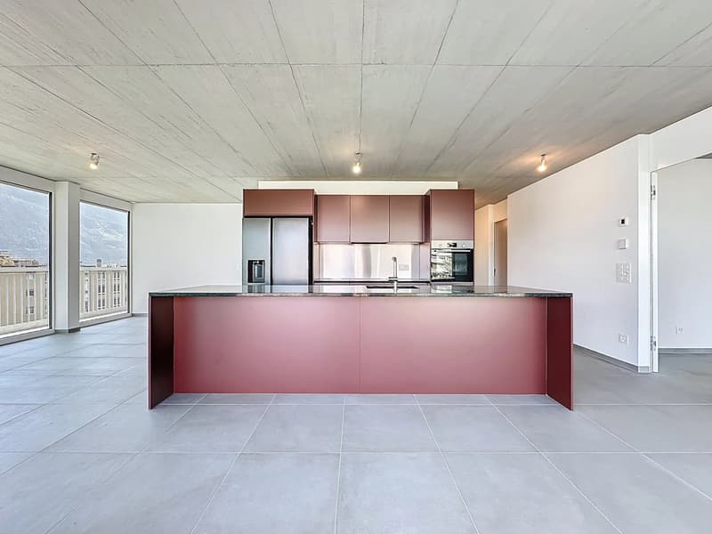 Attique lumineux avec vaste balcon (2)