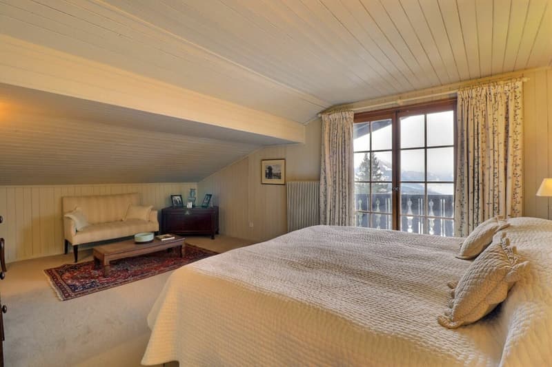 Chalet de 3 étages au Domaine de la résidence avec vue panoramique sur les Alpes. (13)