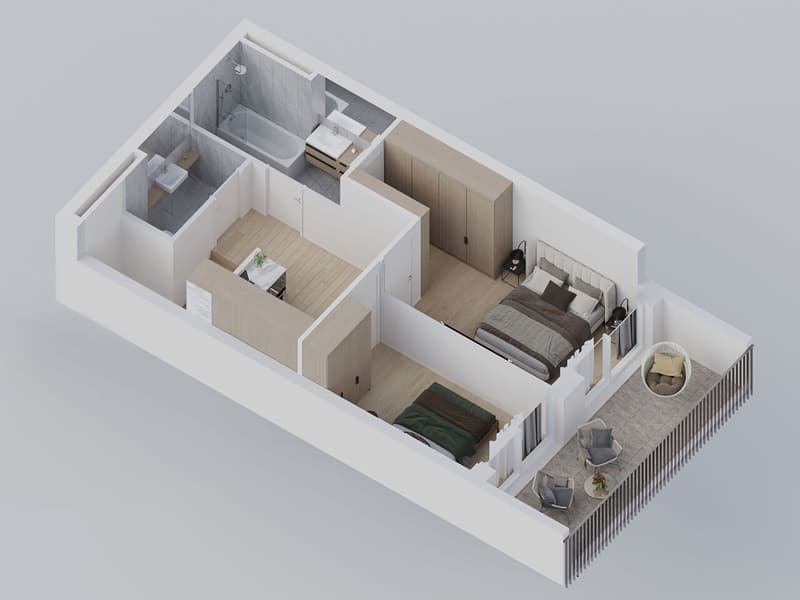 3,5 pièces duplex neuf au centre de Sierre - spacieux et urbain (7)