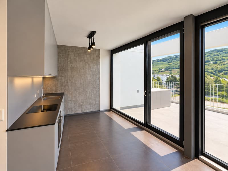Magnifique appartement de 2.5 pièces en attique moderne à Sion (1)