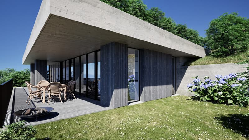 Villa sur plan avec incroyable vue sur le Lac de Morat et les Alpes (2)
