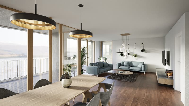 Villa sur plan avec incroyable vue sur le Lac de Morat et les Alpes (4)