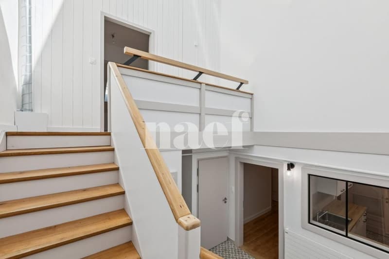 Coup de cur  Appartement atypique 4.5 pièces en duplex à Cornaux (9)