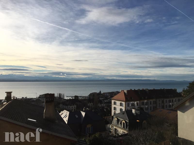 Quartier proche de la gare de Neuchâtel, magnifique vue sur le lac et les Alpes. (9)