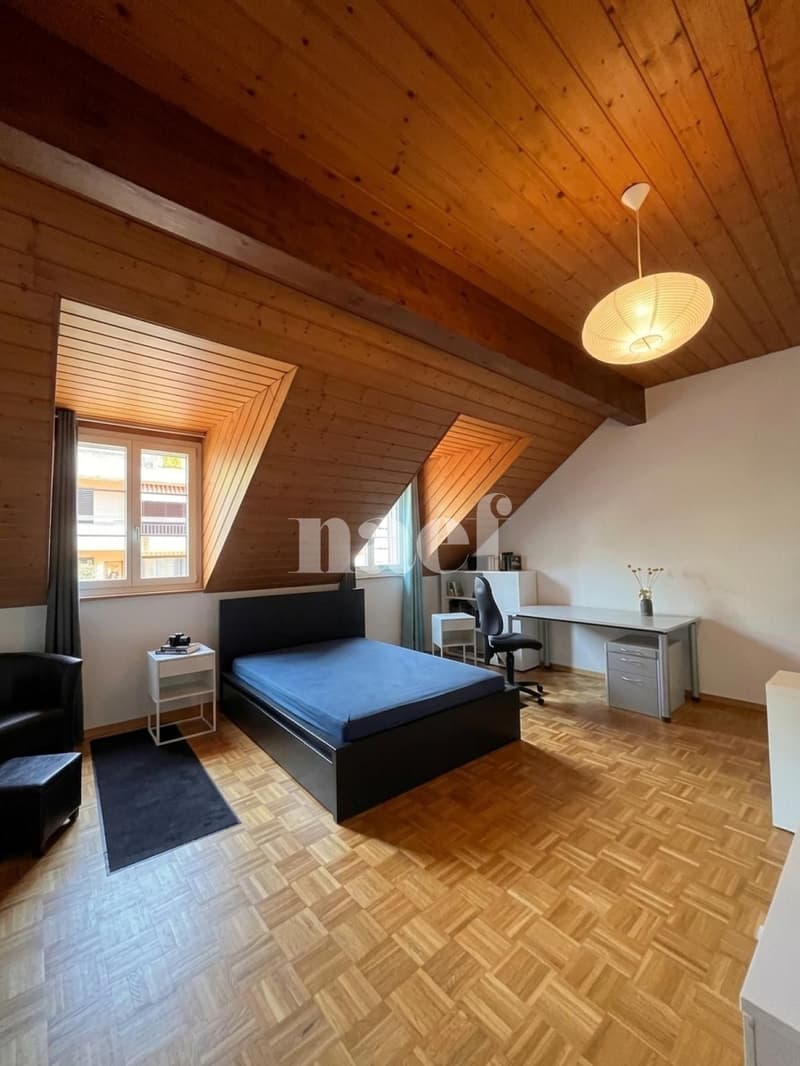 Appartement de 2.5 pièces, mansardé, belles hauteurs sous plafond, avec balcon (3)