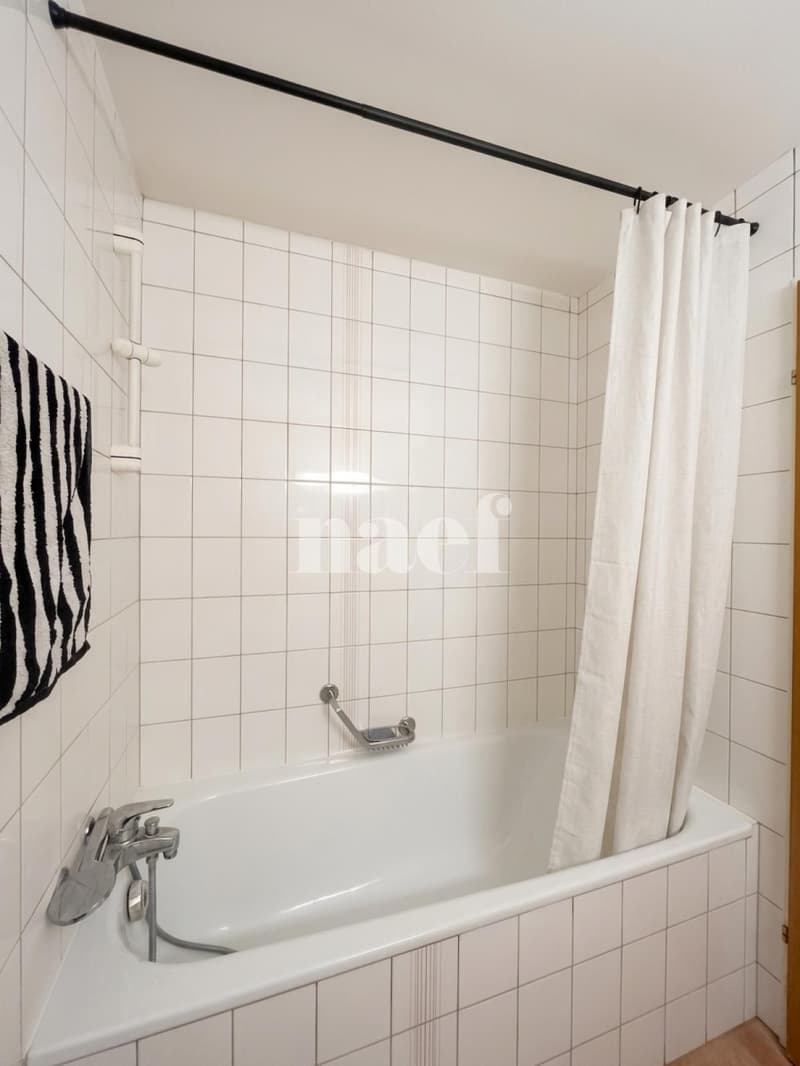 Appartement de 2.5 pièces, mansardé, belles hauteurs sous plafond, avec balcon (4)