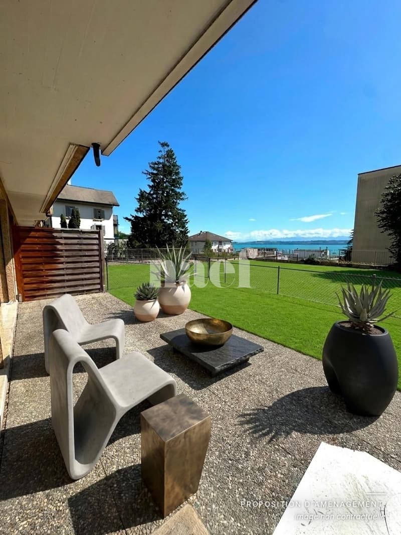 Appartement de 2 pièces avec terrasse et vue sur le lac (1)