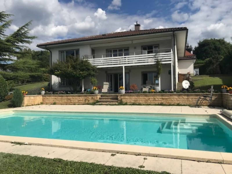 Spacieuse villa individuelle de 2.5 pièces avec grand jardin, piscine et superbe vue lac et Alpes (1)