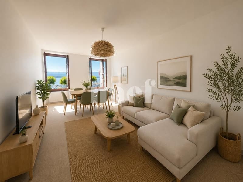 Quais de Rive - Bel appartement avec cachet de 3.5 pièces au 1er étage face au lac (2)
