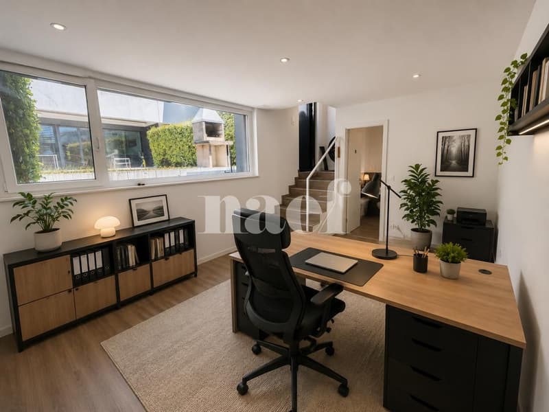 Bel appartement traversant de 3.5 pièces + annexe indépendante au rez-de-chaussée avec jardins (7)