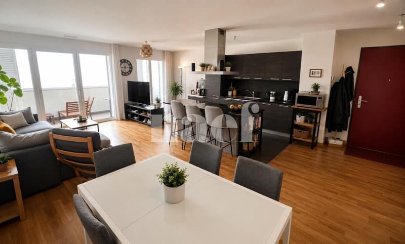 Bel appartement de 3.5 pièces au 6ème étage avec balcon (1)