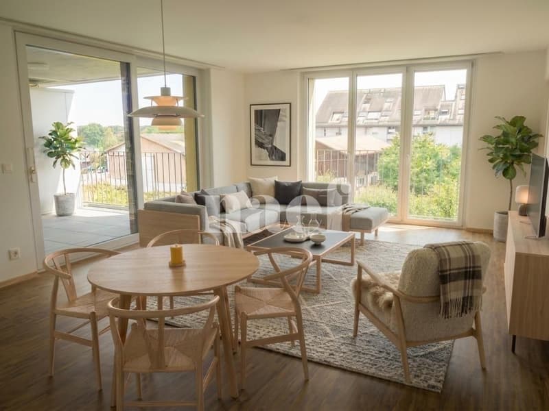 Bel appartement lumineux de 4.5 pièces au 3ème étage avec balcons (3)