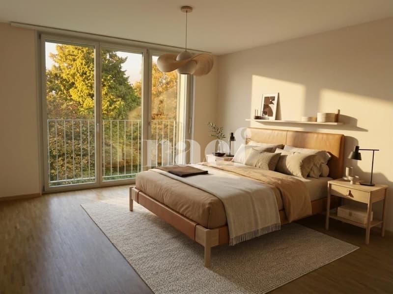 Bel appartement lumineux de 4.5 pièces au 3ème étage avec balcons (4)