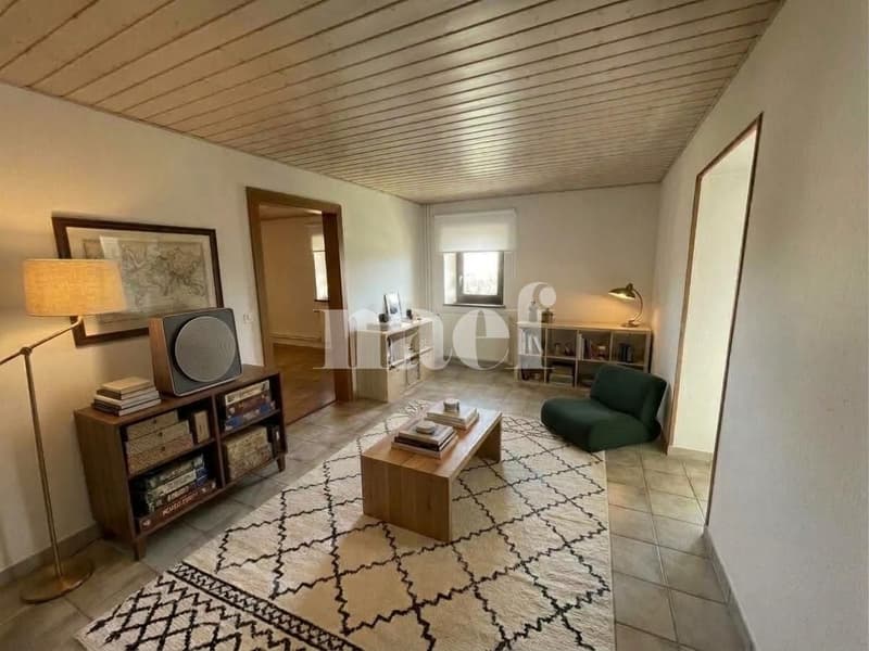 Centre de Founex - Charmant appartement de 6 pièces en duplex au 2ème étage avec cheminée et balcon (5)