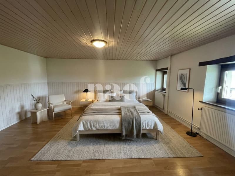Centre de Founex - Charmant appartement de 6 pièces en duplex au 2ème étage avec cheminée et balcon (8)