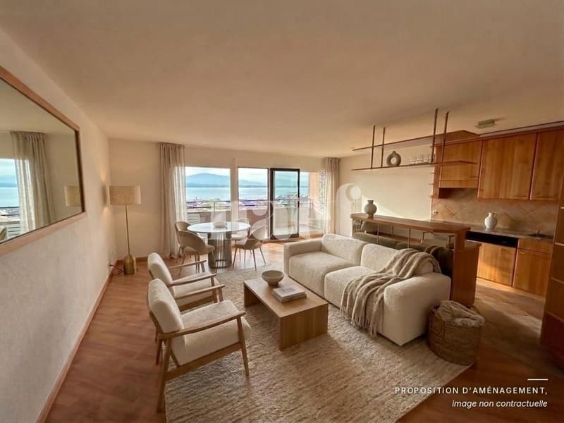 Bel appartement de 3 pièces au 3ème d'env. 76m2 avec balcon et magnifique vue lac (3)