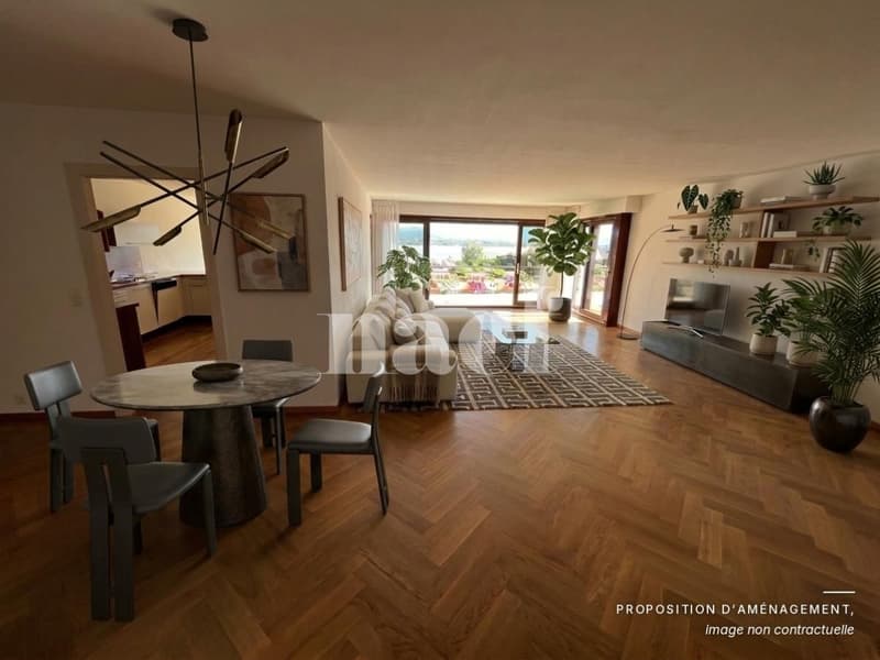Au centre de Nyon avec vue sur le lac et le château - Appartement dexception de 4.5 pièces avec grande terrasse et vue sur le lac (4)