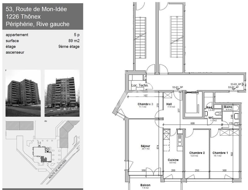 Appartement de 5 pièces au 9? étage Mon-Idée 53, Thonex (2)