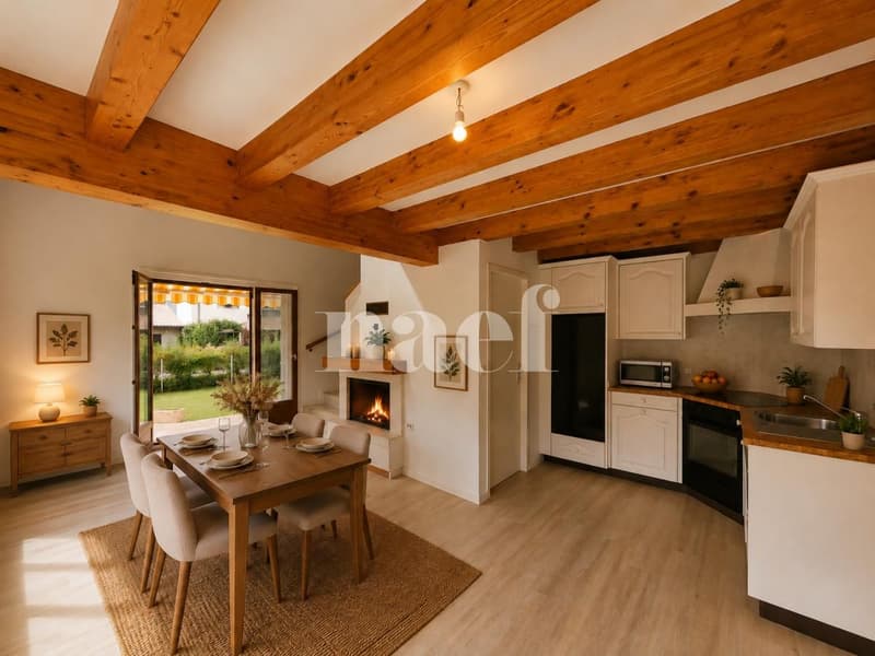 Charmante maison jumelle de 4.5 pièces à Aïre avec jardin et terrasse (2)