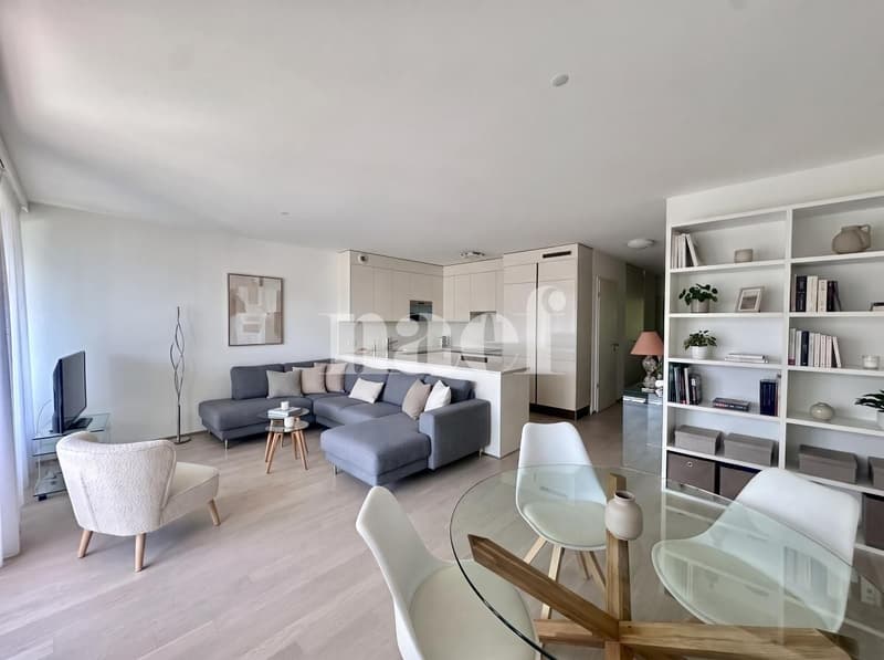 Appartement 4 pièces à louer à Carouge Lumineux et traversant avec terrasse, balcon et box (3)