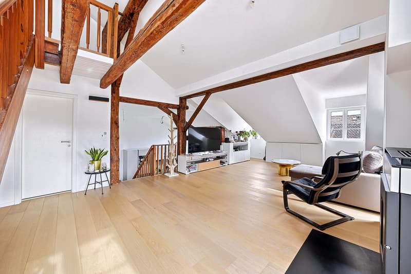 TRIPLEX DE CHARME RÉNOVÉ AVEC POUTRES APPARENTES (9)