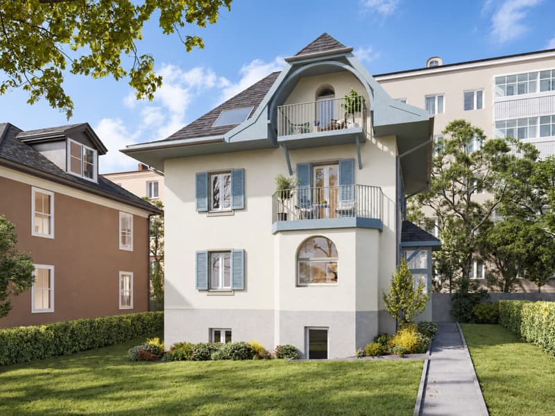 Villa de caractère à Lausanne avec jardin et permis en force (11)