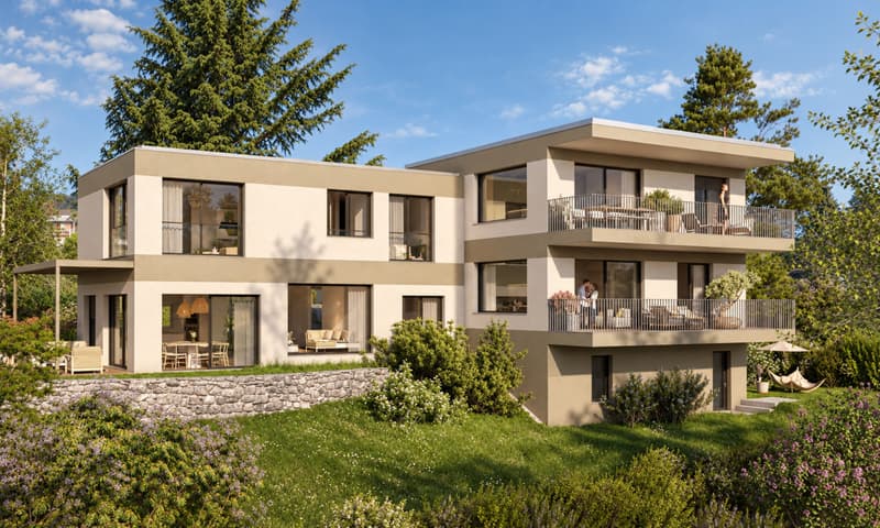 TOUR-DE-PEILZ | 107 m² au 1er étage avec terrasse & jardin (1)