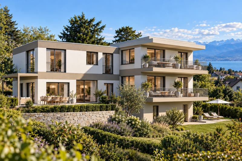 TOUR-DE-PEILZ | 107 m² au 1er étage avec terrasse & jardin (2)