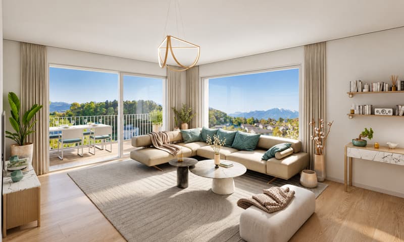 TOUR-DE-PEILZ | 107 m² au 1er étage avec terrasse & jardin (2)