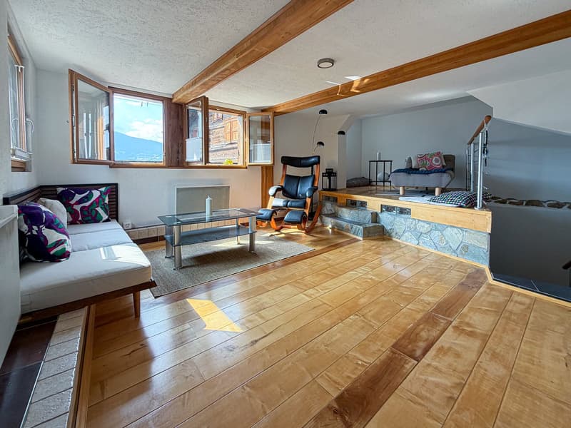 Appartement complètement atypique dans un chalet ancien à Ayent-Luc / Valais (3)