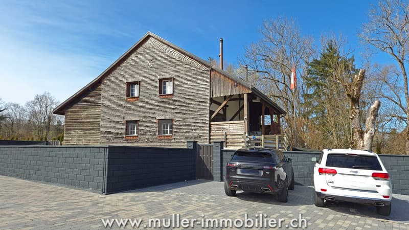 Appartement rénové avec jardin dans un ancien moulin, à Carrouge VD (12)