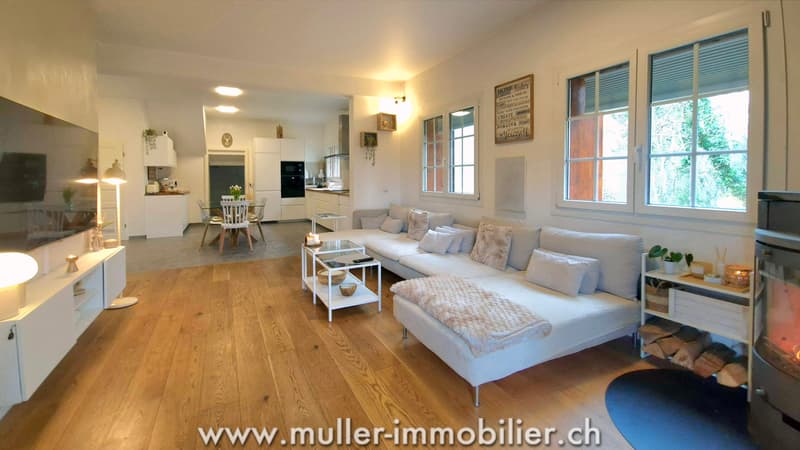 Appartement rénové avec jardin dans un ancien moulin, à Carrouge VD (3)