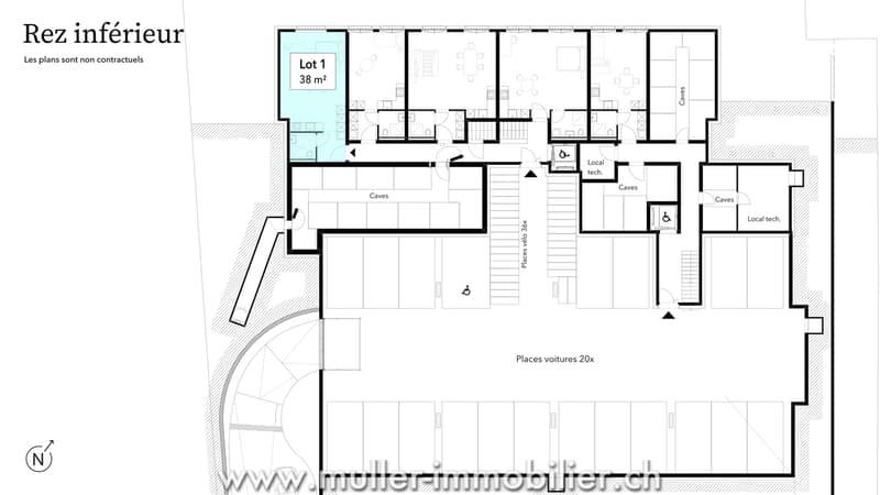 Studio neuf de 38 m² à 5 min de Romont dans le village de Siviriez (2)