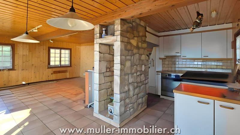 Chalet avec vue exceptionnelle sur parcelle constructible à Grandvaux (7)