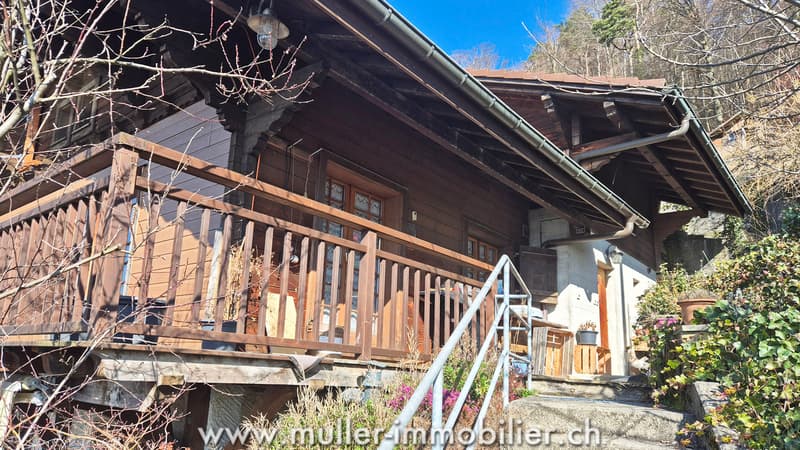 Chalet avec vue exceptionnelle sur parcelle constructible à Grandvaux (9)