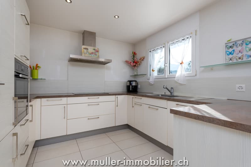 Villa jumelle avec grand terrain et superbe vue à Ollon (5)