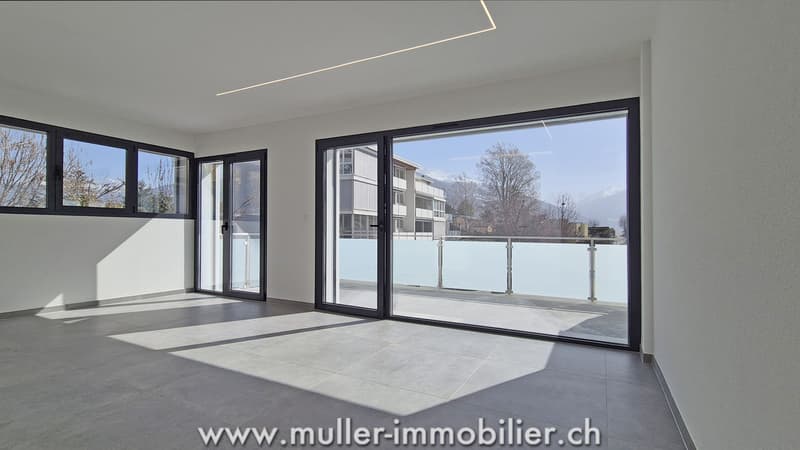 Appartement  neuf en duplex avec une vue splendide proche de Sion (5)