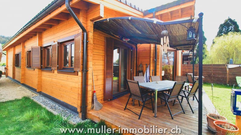 Villa en madrier à quelques pas de la lagune à Cheyres (2)
