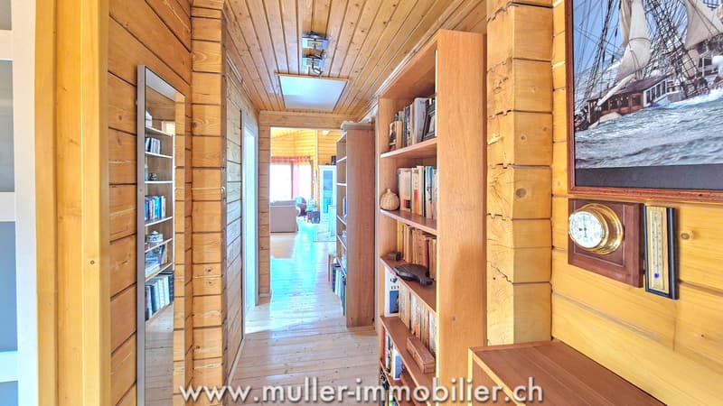 Villa en madrier à quelques pas de la lagune à Cheyres (5)