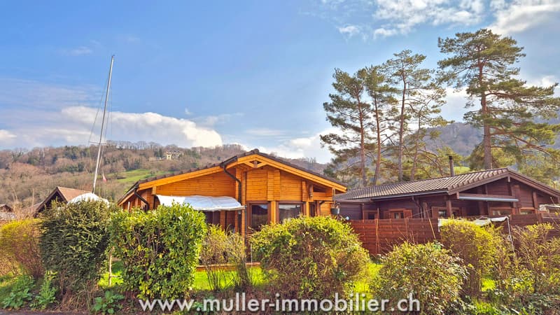 Villa en madrier à quelques pas de la lagune à Cheyres (10)