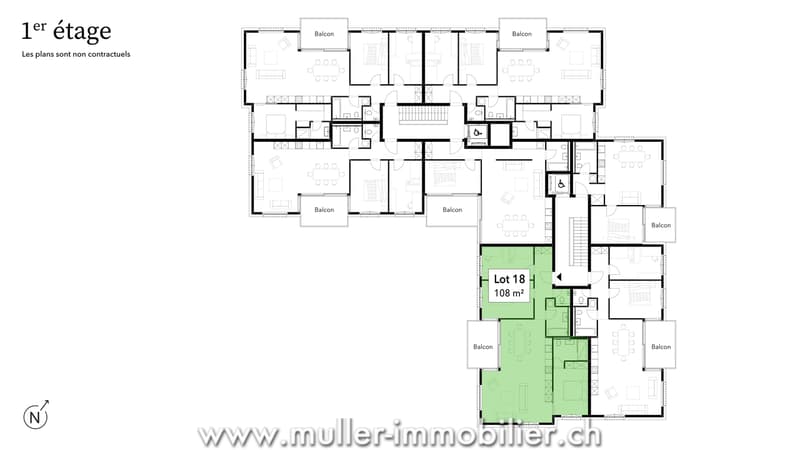 Bel appartement familial avec balcon (7)