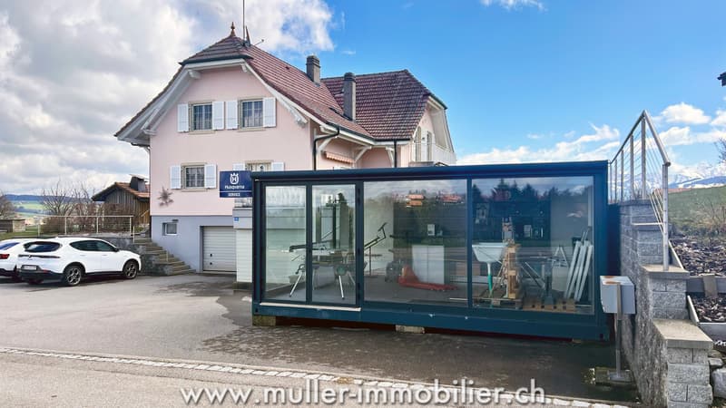 Grande villa de 3 appartements indépendants et vitrine commerciale (12)