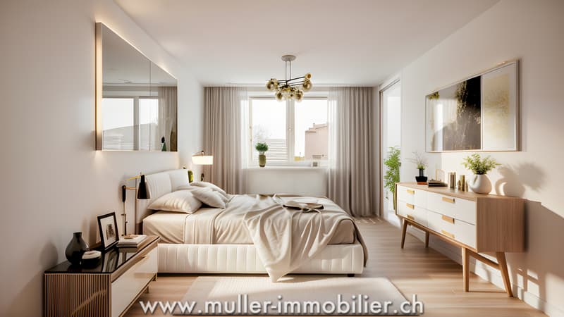 Superbe 3,5 pièces avec balcon en campagne (3)