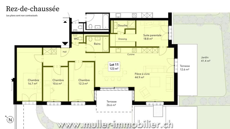 Spacieux 5.5 pièces avec terrasse et jardin à 5 min de Romont (7)
